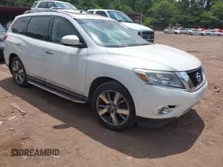 2013 Nissan Pathfinder Platinum with VIN 5N1AR2MN3DC648797, listed as a IAAI auction lot 42826260 with 163,186 mi miles and . Bid and sale history available at DreamBid. Image 1.