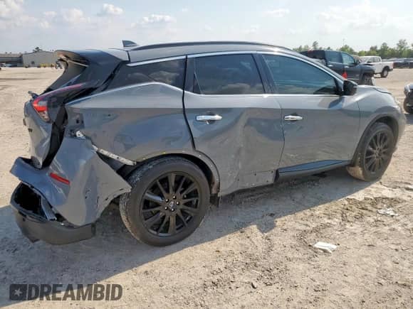 2023 Nissan Murano SV with VIN 5N1AZ2BJ5PC111451, listed as a Copart auction lot 68299565 with 25,548 mi miles and Salvage title. Bid and sale history available at DreamBid. Image 3.