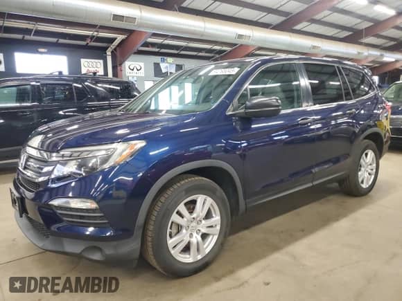 2016 Honda Pilot LX z VIN 5FNYF6H19GB110445, wystawiony jako Copart lot #84265045 z przebiegiem 156 601 mil mil oraz Czysty tytuł • Clean title. Historia ofert i sprzedaży dostępna na DreamBid. Obrazek 1.