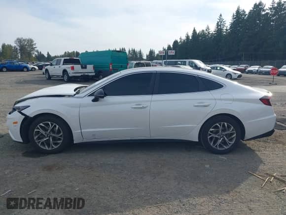 2021 Hyundai Sonata SEL with VIN KMHL64JA4MA166091, listed as a IAAI auction lot 43418703 with 81,562 mi miles and . Bid and sale history available at DreamBid. Image 14.