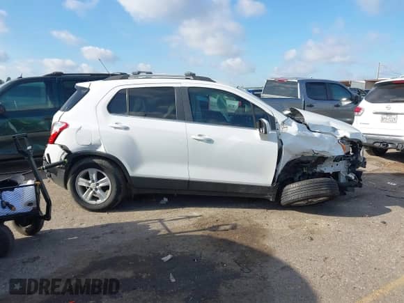 2016 Chevrolet Trax LT with VIN KL7CJLSB6GB615299, listed as a IAAI auction lot 43289760 with 72,451 mi miles and . Bid and sale history available at DreamBid. Image 13.