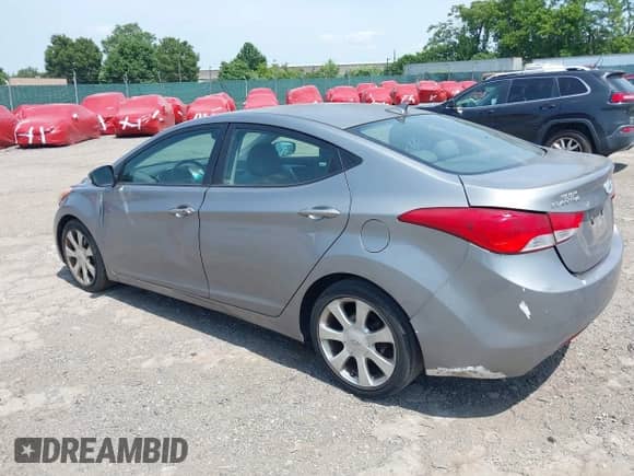 2011 Hyundai Elantra Limited with VIN KMHDH4AE7BU158600, listed as a IAAI auction lot 42581399 with 245,094 mi miles and . Bid and sale history available at DreamBid. Image 3.