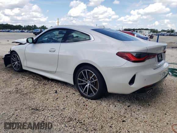 2025 BMW 4 Series 430i with VIN WBA43DA08SCT01175, listed as a Copart auction lot 67474575 with 15,889 mi miles and Non repairable. Bid and sale history available at DreamBid. Image 2.