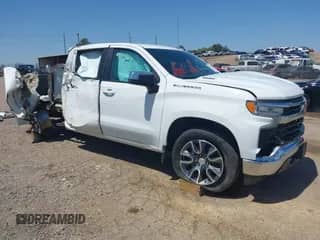 2023 Chevrolet Silverado 1500 LT with VIN 3GCUDDE86PG339377, listed as a IAAI auction lot 42017590 with 43,635 mi miles and . Bid and sale history available at DreamBid. Image 1.