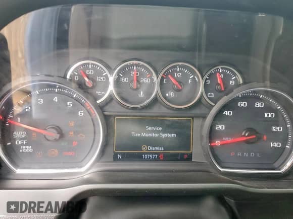 2019 Chevrolet Silverado 1500 LT with VIN 3GCPWCEK3KG162079, listed as a Copart auction lot 61602965 with 107,577 mi miles and Salvage title. Bid and sale history available at DreamBid. Image 9.