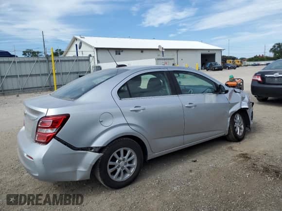 2017 Chevrolet Sonic LT with VIN 1G1JD5SH3H4162078, listed as a Copart auction lot 70036595 with 15,422 mi miles and Salvage title. Bid and sale history available at DreamBid. Image 3.