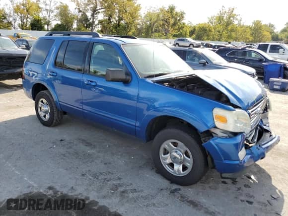 2010 Ford Explorer XLT with VIN 1FMEU7DEXAUA66828, listed as a Copart auction lot 84161265 with 311,747 mi miles and Salvage title. Bid and sale history available at DreamBid. Image 4.