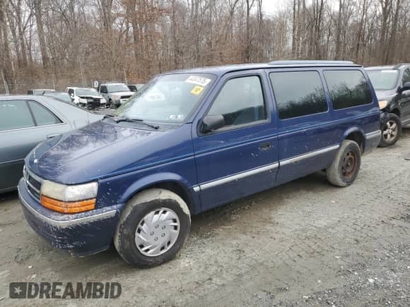 1993 Dodge Caravan Grand SE z VIN 1B4GH44R8PX538175, wystawiony jako Copart lot #44347575 z przebiegiem 210 087 mil mil oraz Szkoda całkowita • Salvage title. Historia ofert i sprzedaży dostępna na DreamBid. Obrazek 1.