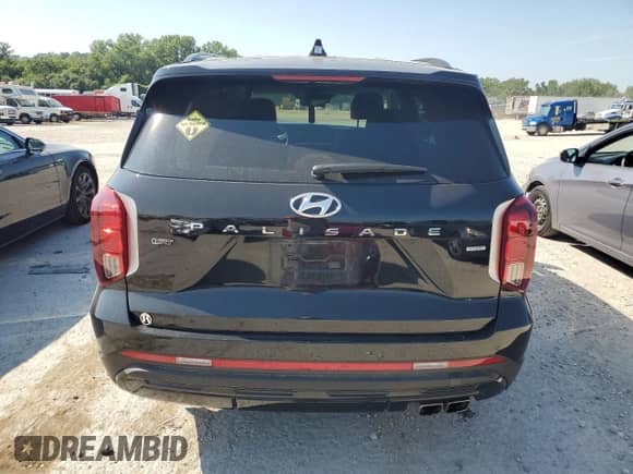 2024 Hyundai Palisade XRT with VIN KM8R3DGE1RU652084, listed as a Copart auction lot 67797725 with 30,713 mi miles and Salvage title. Bid and sale history available at DreamBid. Image 6.