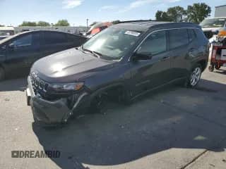 2024 Jeep Compass Latitude with VIN 3C4NJDBNXRT121380, listed as a Copart auction lot 65798925 with 13,175 mi miles and Salvage title. Bid and sale history available at DreamBid. Image 1.