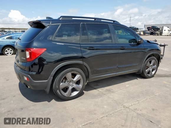 2021 Honda Passport Touring с VIN 5FNYF7H95MB003089, выставлен на аукционе Copart как лот 63839245 с пробегом 51 108 миль миль и Списание • Salvage title. История ставок и продаж доступна на DreamBid. Изображение 3.