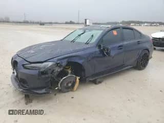 2022 BMW M3 Competition xDrive z VIN WBS43AY00NFM14007, wystawiony jako Copart lot #44983285 z przebiegiem Nie podano mil oraz Szkoda całkowita • Salvage title. Historia ofert i sprzedaży dostępna na DreamBid. Obrazek 1.