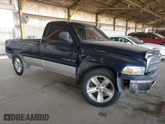 2001 Dodge 1500 Work Special with VIN 1B7HC16X31S276957, listed as a Copart auction lot 65527955 with 160,586 mi miles and Salvage title. Bid and sale history available at DreamBid. Image 4.
