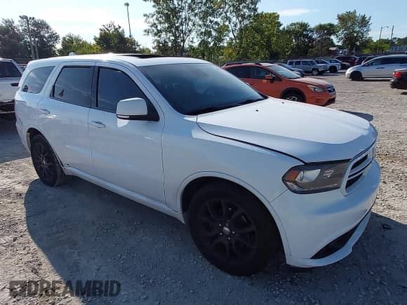 2015 Dodge Durango R/T with VIN 1C4SDJCT1FC236396, listed as a IAAI auction lot 43187501 with 147,134 mi miles and . Bid and sale history available at DreamBid. Image 1.