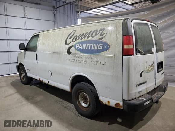 2006 Chevrolet Express Cargo z VIN 1GCGG25V161109192, wystawiony jako Copart lot #69927375 z przebiegiem Nie podano mil oraz Czysty tytuł • Clean title. Historia ofert i sprzedaży dostępna na DreamBid. Obrazek 2.