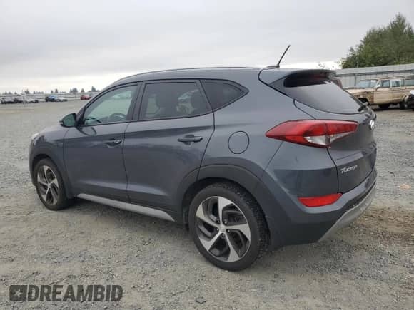 2017 Hyundai Tucson Eco z VIN KM8J3CA28HU394103, wystawiony jako Copart lot #71123465 z przebiegiem 96 806 mil mil oraz Szkoda całkowita • Salvage title. Historia ofert i sprzedaży dostępna na DreamBid. Obrazek 2.