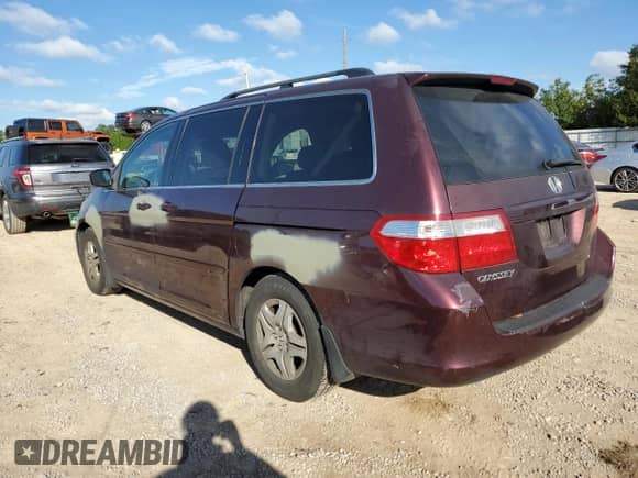 2007 Honda Odyssey EX with VIN 5FNRL38417B093551, listed as a Copart auction lot 84457845 with 239,200 mi miles and Salvage title. Bid and sale history available at DreamBid. Image 2.