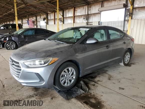 2017 Hyundai Elantra SE with VIN KMHD74LF8HU135893, listed as a Copart auction lot 64945105 with 103,538 mi miles and Salvage title. Bid and sale history available at DreamBid. Image 1.