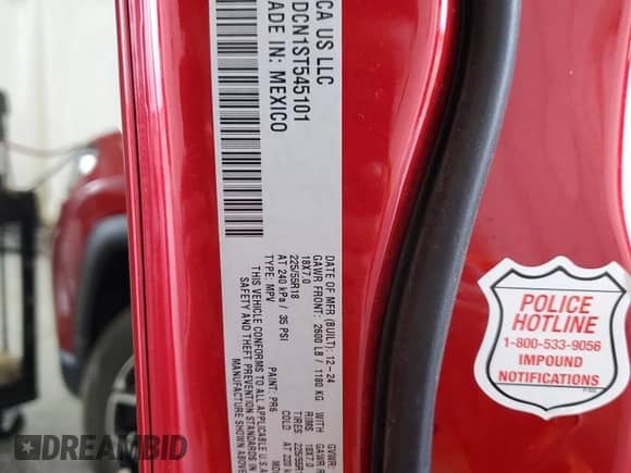 2025 Jeep Compass Limited z VIN 3C4NJDCN1ST545101, wystawiony jako Copart lot #86233755 z przebiegiem Nie podano mil oraz Szkoda całkowita • Salvage title. Historia ofert i sprzedaży dostępna na DreamBid. Obrazek 14.