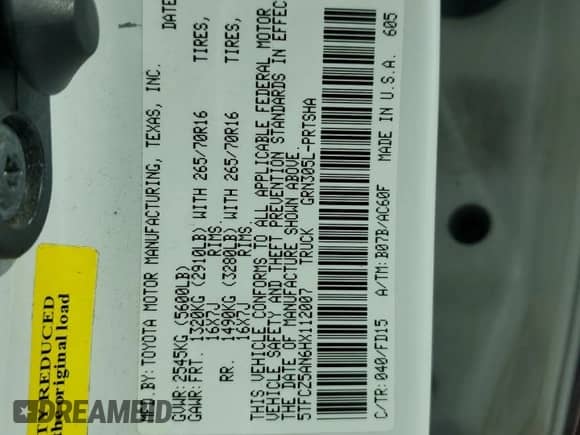 2017 Toyota Tacoma TRD Off Road z VIN 5TFCZ5AN6HX112007, wystawiony jako Copart lot #85649345 z przebiegiem 88 863 mil mil oraz Szkoda całkowita • Salvage title. Historia ofert i sprzedaży dostępna na DreamBid. Obrazek 14.