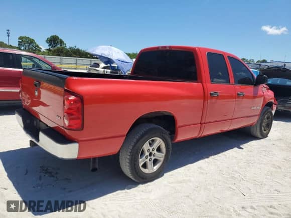 2007 Dodge 1500 SLT with VIN 1D7HA18P67S101927, listed as a Copart auction lot 68798095 with 132,529 mi miles and Non repairable. Bid and sale history available at DreamBid. Image 3.