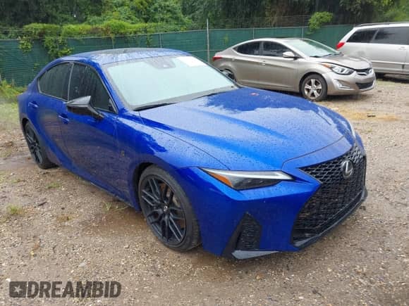 2024 Lexus IS 500 F Sport Performance z VIN JTHAP1D21R5006406, wystawiony jako IAAI lot #42942550 z przebiegiem 8 675 mil mil oraz . Historia ofert i sprzedaży dostępna na DreamBid. Obrazek 1.