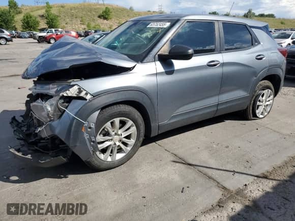 2021 Chevrolet TrailBlazer LS with VIN KL79MNSL3MB093068, listed as a Copart auction lot 63752455 with 63,316 mi miles and Salvage title. Bid and sale history available at DreamBid. Image 1.