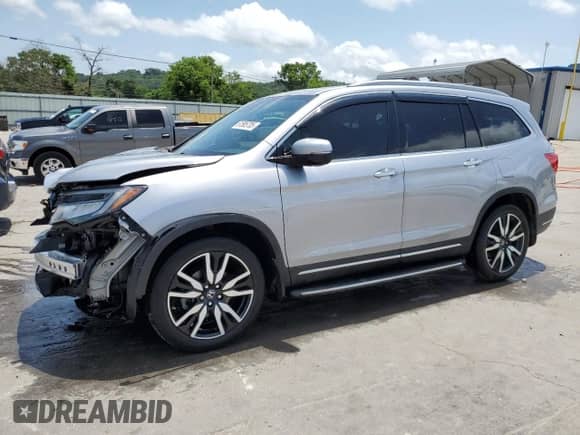 2021 Honda Pilot Touring 8-Passenger с VIN 5FNYF6H9XMB060057, выставлен на аукционе Copart как лот 61585705 с пробегом 57 570 миль миль и Списание • Salvage title. История ставок и продаж доступна на DreamBid. Изображение 1.