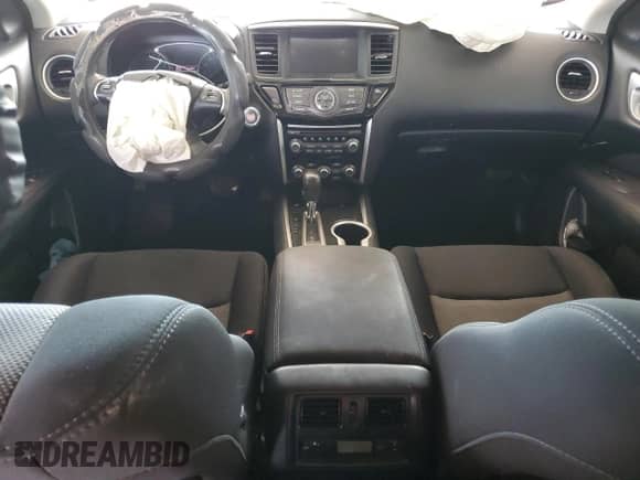 2017 Nissan Pathfinder S with VIN 5N1DR2MN0HC675586, listed as a Copart auction lot 80586805 with 140,079 mi miles and Salvage title. Bid and sale history available at DreamBid. Image 8.