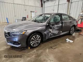 2021 Honda Accord EX-L z VIN 1HGCV3F59MA001524, wystawiony jako Copart lot #86165015 z przebiegiem 41 693 mil mil oraz Szkoda całkowita • Salvage title. Historia ofert i sprzedaży dostępna na DreamBid. Obrazek 1.