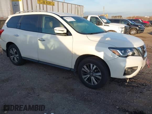 2017 Nissan Pathfinder SV with VIN 5N1DR2MM9HC645218, listed as a IAAI auction lot 40697929 with 103,533 mi miles and . Bid and sale history available at DreamBid. Image 1.