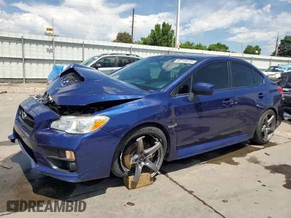 2017 Subaru WRX Premium with VIN JF1VA1F63H9815259, listed as a Copart auction lot 60744615 with 129,075 mi miles and Salvage title. Bid and sale history available at DreamBid. Image 1.