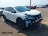 2022 Nissan Murano SL with VIN 5N1AZ2CJ3NC114909, listed as a IAAI auction lot 43040318 with 21,504 mi miles and . Bid and sale history available at DreamBid. Image 1.