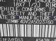 2010 Toyota RAV4 Sport с VIN JTMWF4DV2A5023760, выставлен на аукционе IAAI как лот 43402287 с пробегом 259 088 миль миль и . История ставок и продаж доступна на DreamBid. Изображение 9.