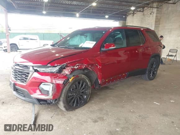 2023 Chevrolet Traverse RS с VIN 1GNEVJKW6PJ117933, выставлен на аукционе IAAI как лот 42356489 с пробегом 30 002 миль миль и . История ставок и продаж доступна на DreamBid. Изображение 2.