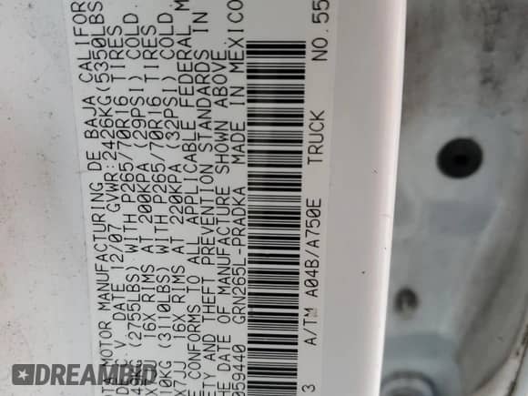 2008 Toyota Tacoma PreRunner z VIN 3TMJU62N68M059440, wystawiony jako Copart lot #71438485 z przebiegiem 214 815 mil mil oraz Szkoda całkowita • Salvage title. Historia ofert i sprzedaży dostępna na DreamBid. Obrazek 13.