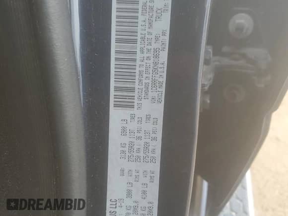 2019 Ram 1500 Big Horn z VIN 1C6RRFFG5KN818695, wystawiony jako Copart lot #66963135 z przebiegiem 104 200 mil mil oraz Szkoda całkowita • Salvage title. Historia ofert i sprzedaży dostępna na DreamBid. Obrazek 12.