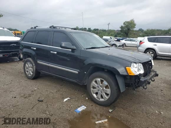 2008 Jeep Grand Cherokee Overland with VIN 1J8HR68268C212681, listed as a Copart auction lot 81781025 with 220,624 mi miles and Salvage title. Bid and sale history available at DreamBid. Image 4.