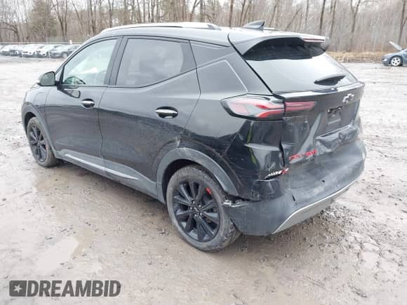 2023 Chevrolet Bolt EUV Premier with VIN 1G1FZ6S09P4188514, listed as a IAAI auction lot 41801659 with 25,688 mi miles and . Bid and sale history available at DreamBid. Image 3.