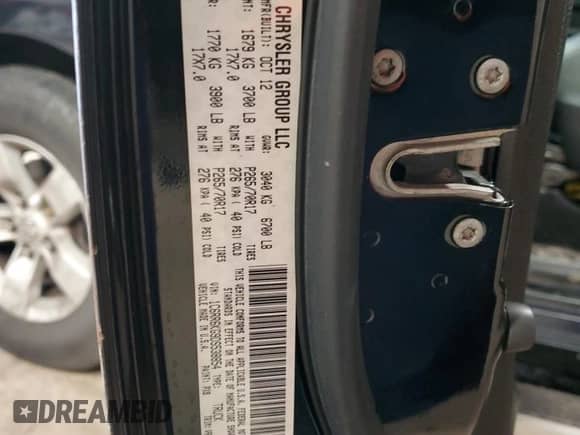 2013 Ram 1500 Tradesman with VIN 1C6RR6KG9DS538854, listed as a Copart auction lot 63003105 with 128,465 mi miles and Salvage title. Bid and sale history available at DreamBid. Image 12.