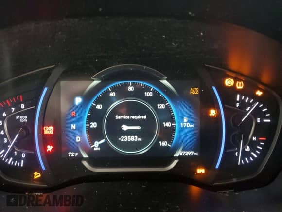 2020 Hyundai Santa Fe SEL with VIN 5NMS3CAD8LH209025, listed as a Copart auction lot 84396015 with 57,297 mi miles and Salvage title. Bid and sale history available at DreamBid. Image 9.