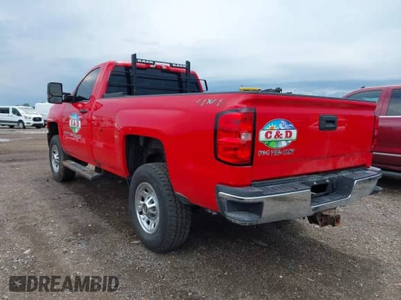 2018 Chevrolet Silverado 2500HD Work Truck z VIN 1GC0KUEG0JZ123978, wystawiony jako IAAI lot #42566894 z przebiegiem 95 533 mil mil oraz . Historia ofert i sprzedaży dostępna na DreamBid. Obrazek 3.