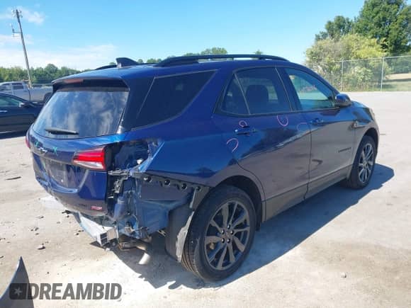 2023 Chevrolet Equinox RS with VIN 3GNAXWEGXPL105318, listed as a IAAI auction lot 42776006 with 21,905 mi miles and . Bid and sale history available at DreamBid. Image 4.