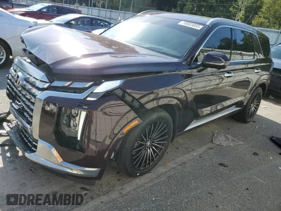 2024 Hyundai Palisade Calligraphy z VIN KM8R7DGEXRU654551, wystawiony jako Copart lot #70003065 z przebiegiem 25 921 mil mil oraz Szkoda całkowita • Salvage title. Historia ofert i sprzedaży dostępna na DreamBid. Obrazek 1.