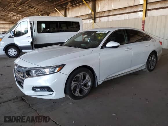 2018 Honda Accord EX-L с VIN 1HGCV2F5XJA033971, выставлен на аукционе Copart как лот 80706415 с пробегом Не указан миль и Списание • Salvage title. История ставок и продаж доступна на DreamBid. Изображение 1.