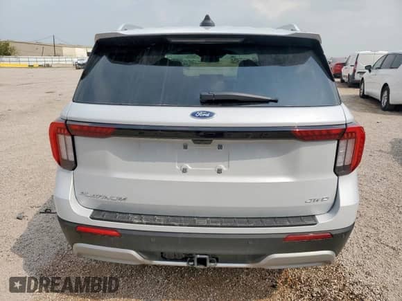 2025 Ford Explorer Platinum with VIN 1FMUK8HH3SGB62277, listed as a Copart auction lot 57394655 with 1,893 mi miles and Salvage title. Bid and sale history available at DreamBid. Image 6.