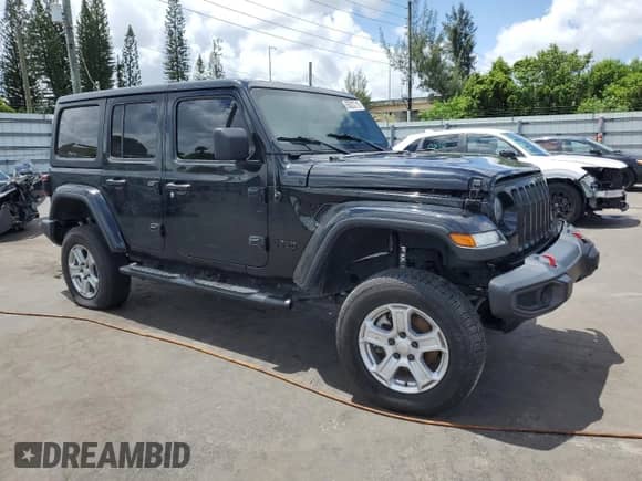 2021 Jeep Wrangler Unlimited Sport S z VIN 1C4HJXDG2MW816002, wystawiony jako Copart lot #65022715 z przebiegiem 60 542 mil mil oraz Szkoda całkowita • Salvage title. Historia ofert i sprzedaży dostępna na DreamBid. Obrazek 4.
