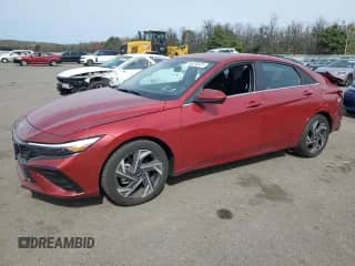 2024 Hyundai Elantra SEL with VIN KMHLS4DG9RU812100, listed as a Copart auction lot 84228325 with 17,089 mi miles and Salvage title. Bid and sale history available at DreamBid. Image 1.