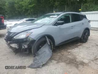 2022 Nissan Murano SV with VIN 5N1AZ2BS8NC130856, listed as a Copart auction lot 59856165 with 94,249 mi miles and Salvage title. Bid and sale history available at DreamBid. Image 1.