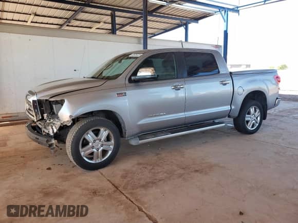 2008 Toyota Tundra Limited with VIN 5TFEV581X8X057522, listed as a Copart auction lot 82625225 with 143,500 mi miles and Salvage title. Bid and sale history available at DreamBid. Image 1.